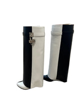 Givenchy Shark Lock Knee High Leather Boots